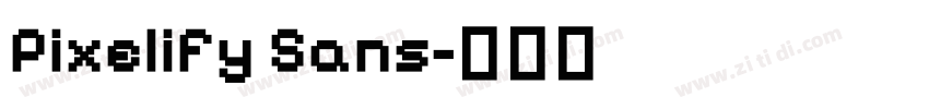 Pixelify Sans字体转换